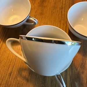 Aristo Craft China - 4 teacups Royal Platinium